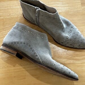 Free people Gray Suede Studded Womens  Shoes